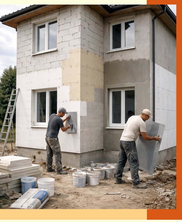 Утепление дома из газобетона в Ставрополе от 4361 руб./м² — заказать у ТепломастерСтв
